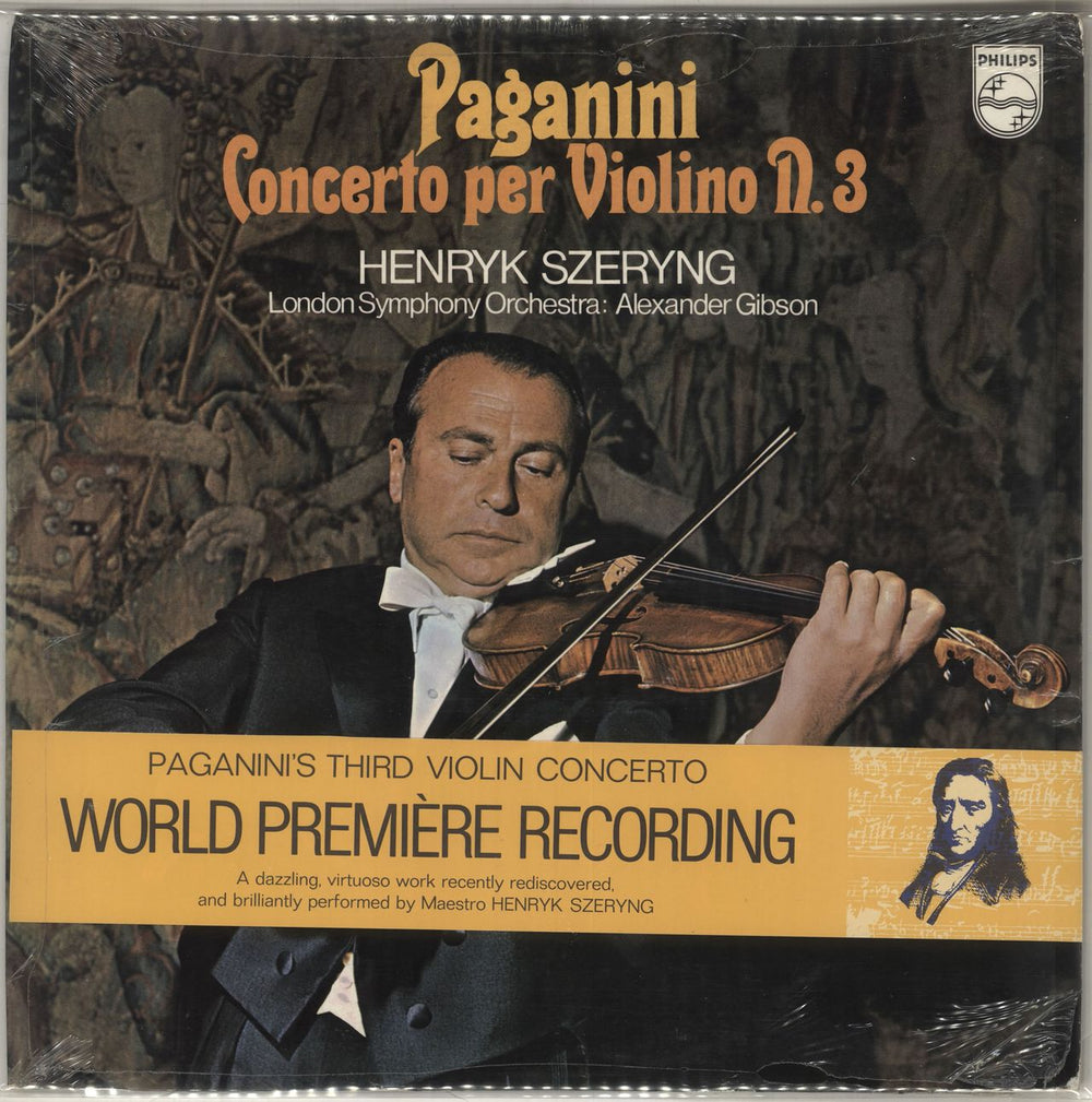 Henryk Szeryng Paganini: Concerto per Violino No. 3 UK vinyl LP album (LP record) 6500175