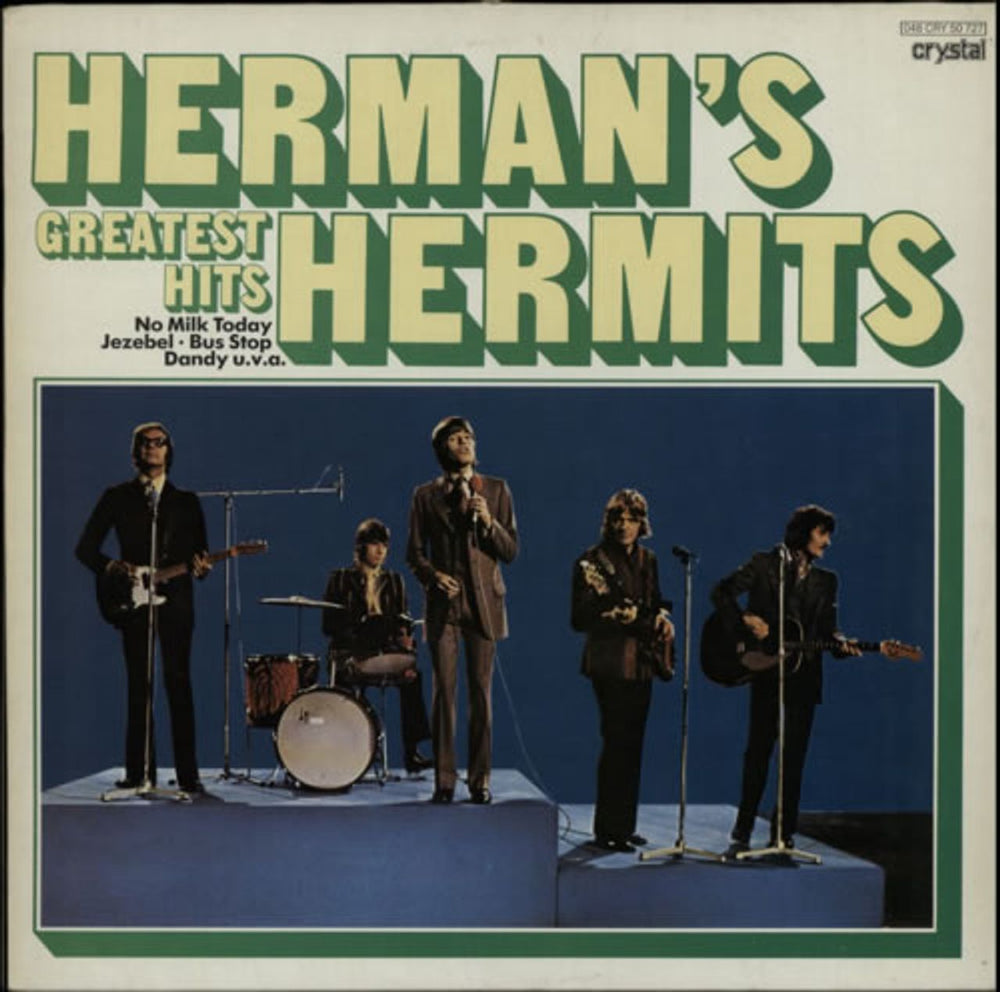 Herman's Hermits Greatest Hits German vinyl LP album (LP record) 048CRY50727