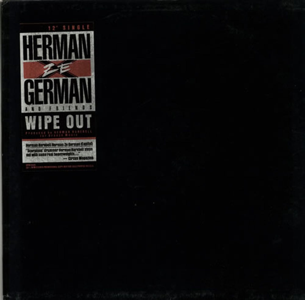 Herman Ze German Wipe Out US Promo 12" vinyl single (12 inch record / Maxi-single) SPRO-9525