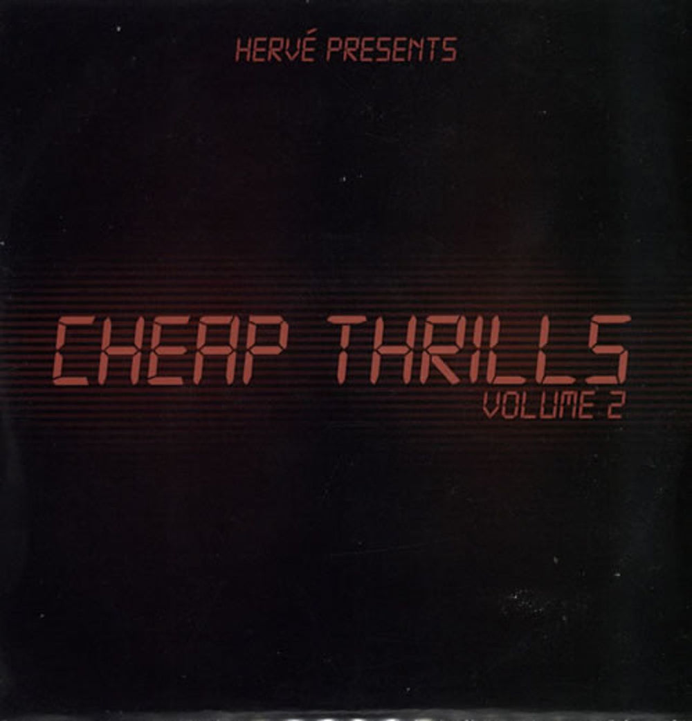 Herve Cheap Thrills Volume 2 UK Promo CD-R acetate CD-R