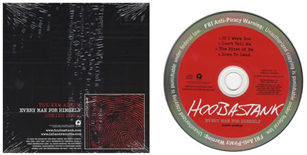 Hoobastank Every Man For Himself - Album Sampler US Promo CD single (CD5 / 5") HSTC5EV380992