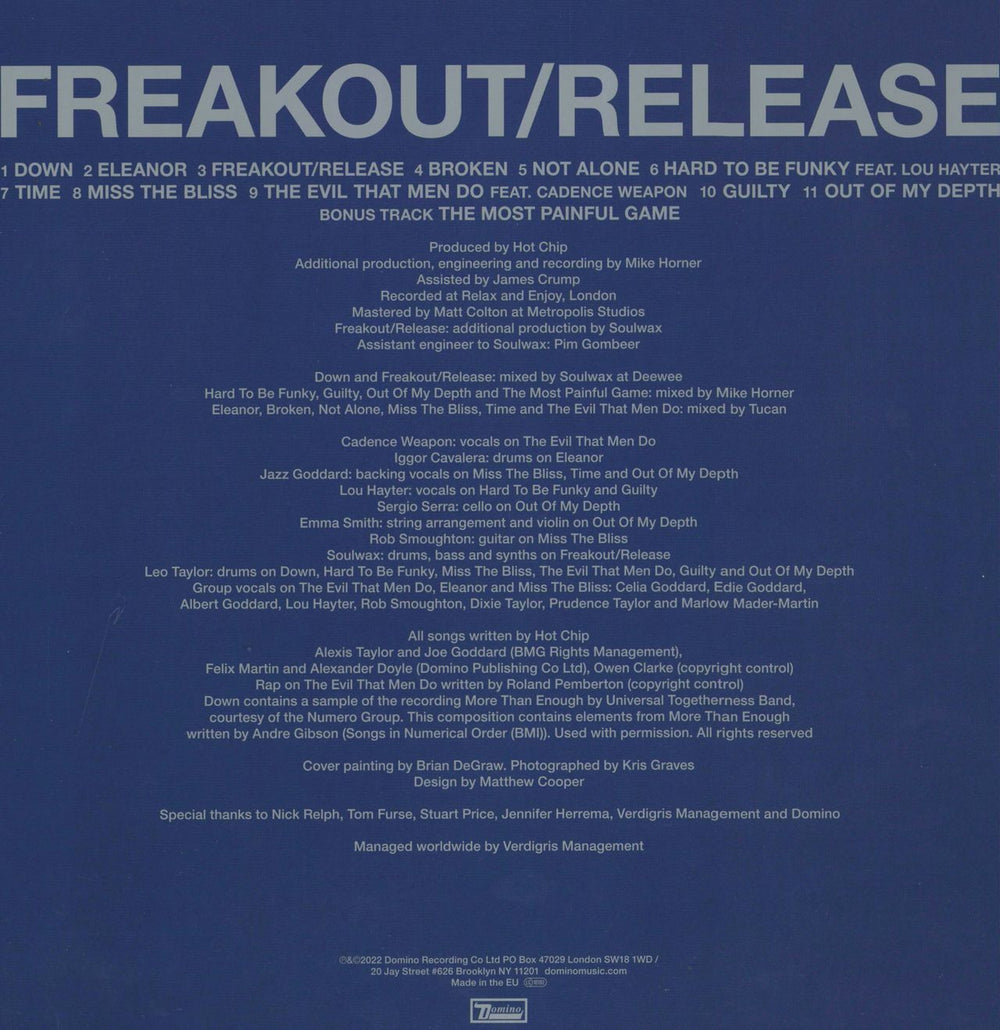 Hot Chip Freakout/Release UK 2-LP vinyl record set (Double LP Album) 887828048113