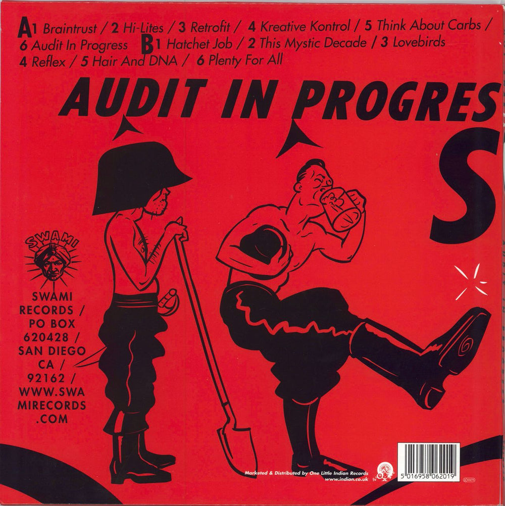 Hot Snakes Audit In Progress - Red Vinyl UK vinyl LP album (LP record) 5016958062019