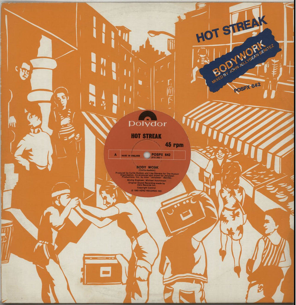 Hot Streak Body Work UK 12" vinyl single (12 inch record / Maxi-single) POSPX642