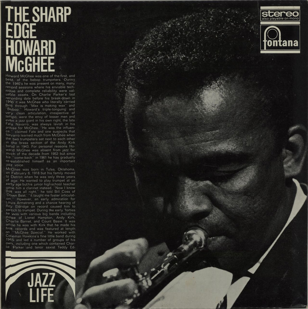 Howard McGhee The Sharp Edge Dutch vinyl LP album (LP record) FJL906