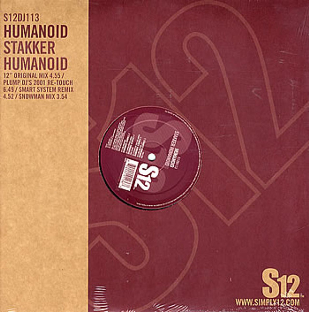 Humanoid Stakker Humanoid UK 12" vinyl single (12 inch record / Maxi-single) S12DJ113