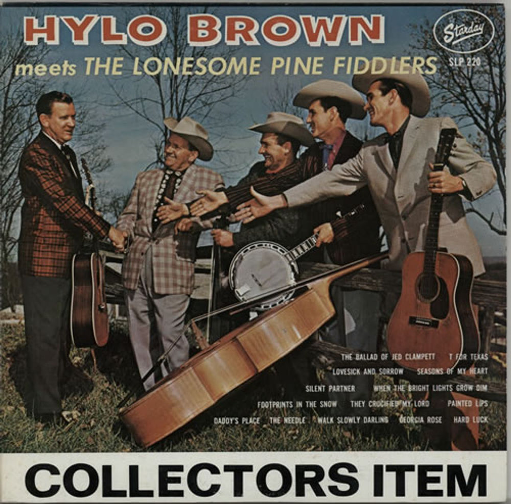 Hylo Brown Hylo Brown Meets The Lonesome Pine Fiddlers + Shrink US vinyl LP album (LP record) SLP-220