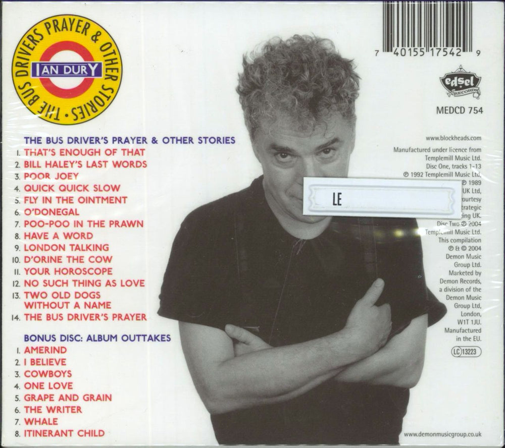 Ian Dury The Bus Driver's Prayer & Other Stories - Sealed UK 2 CD album set (Double CD)