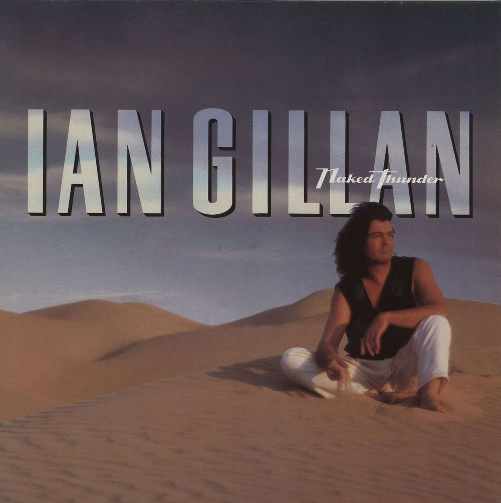 Ian Gillan Naked Thunder + Lyric inner/Stickered/Misprint German vinyl LP album (LP record) 9031-71899-1
