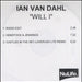 Ian Van Dahl Will I UK Promo CD-R acetate CD-R ACETATE