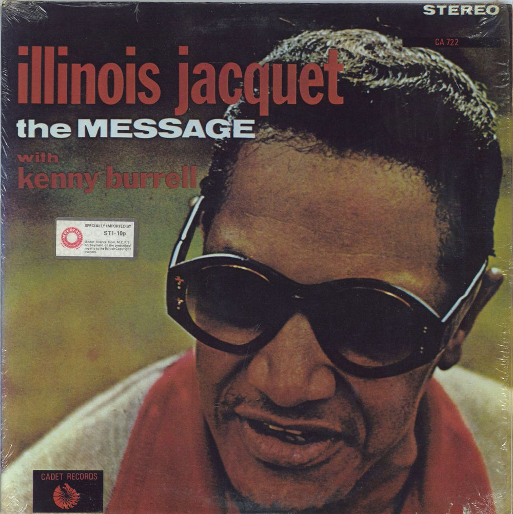 Illinois Jacquet The Message US vinyl LP album (LP record) CA722