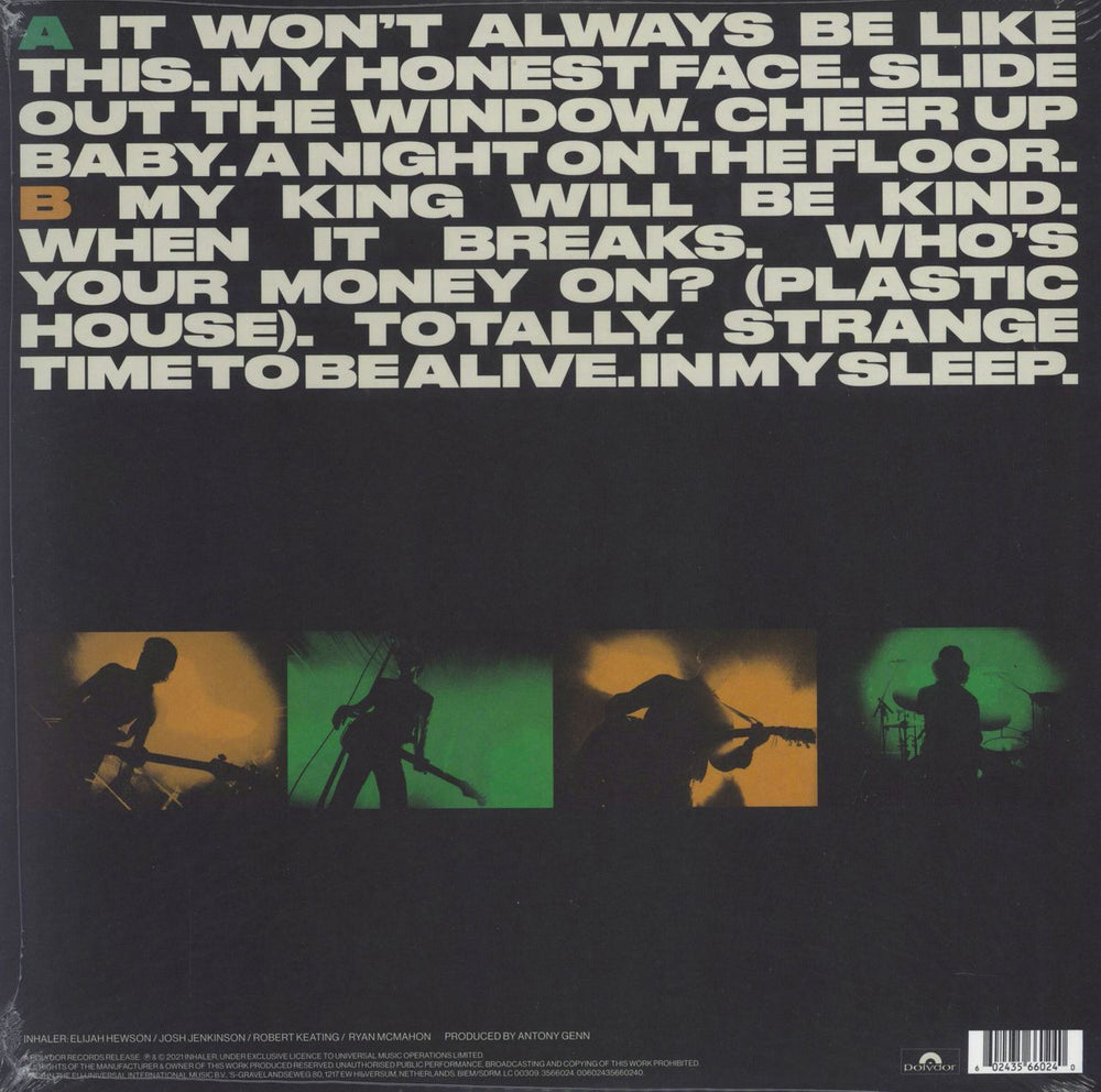 Inhaler It Won't Always Be Like This - 180gm Green Marbled Vinyl Irish vinyl LP album (LP record) 602435660240