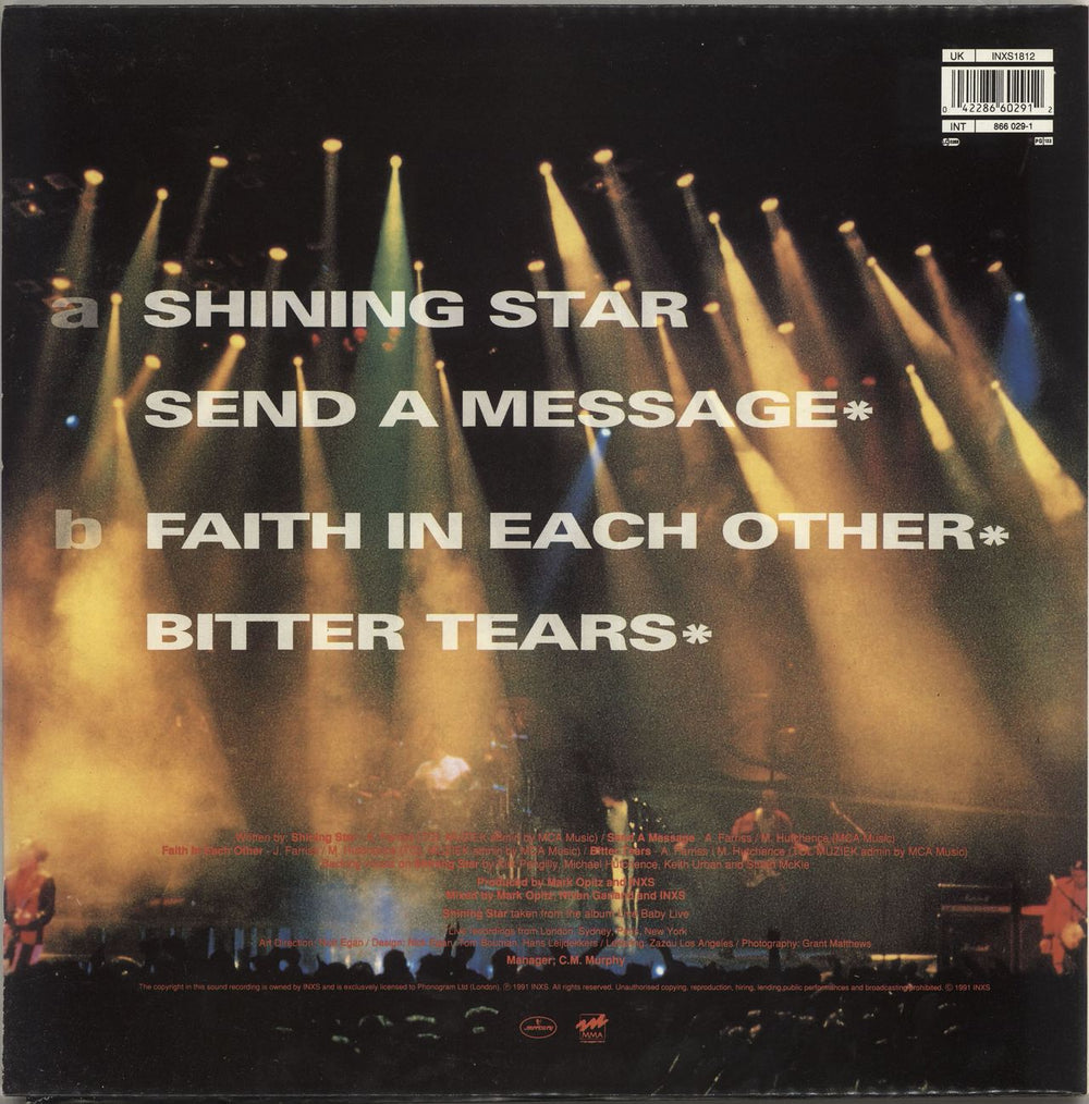 Inxs Shining Star UK 12" vinyl single (12 inch record / Maxi-single) 042286602912