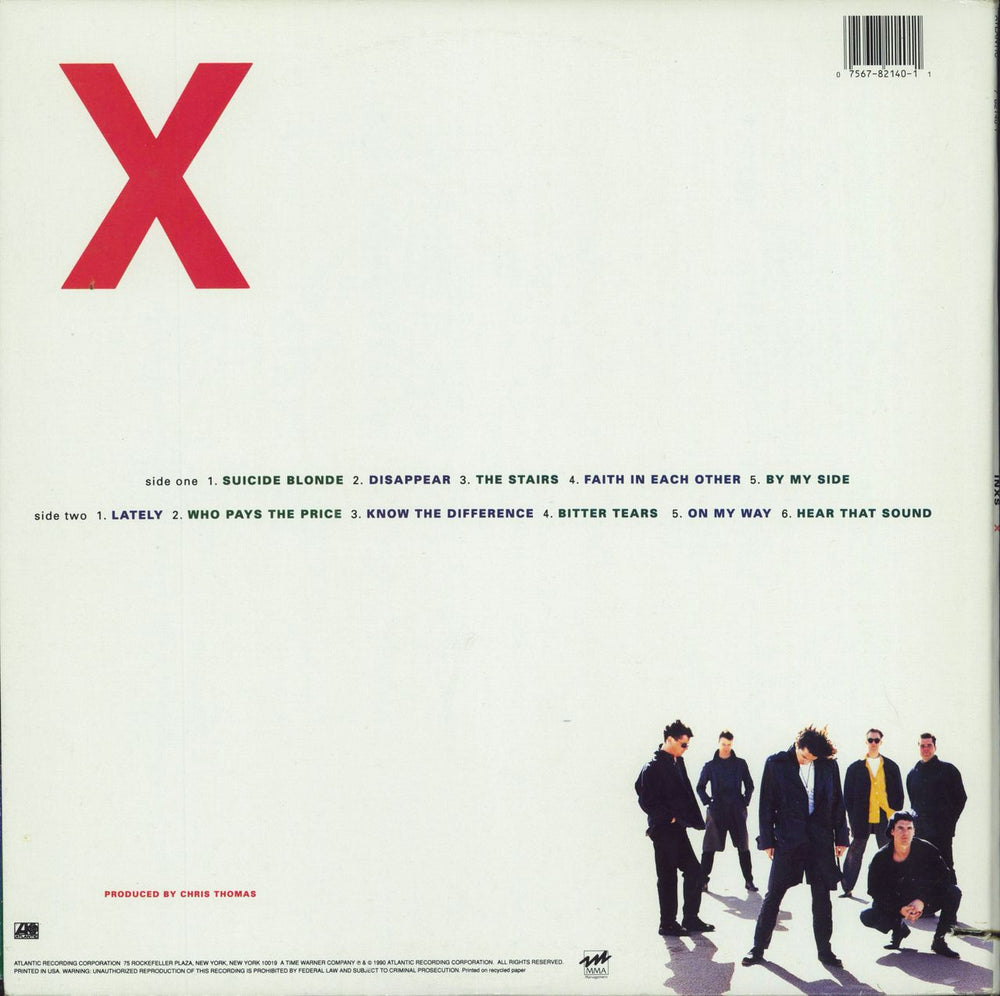 Inxs X US vinyl LP album (LP record) 075678214011