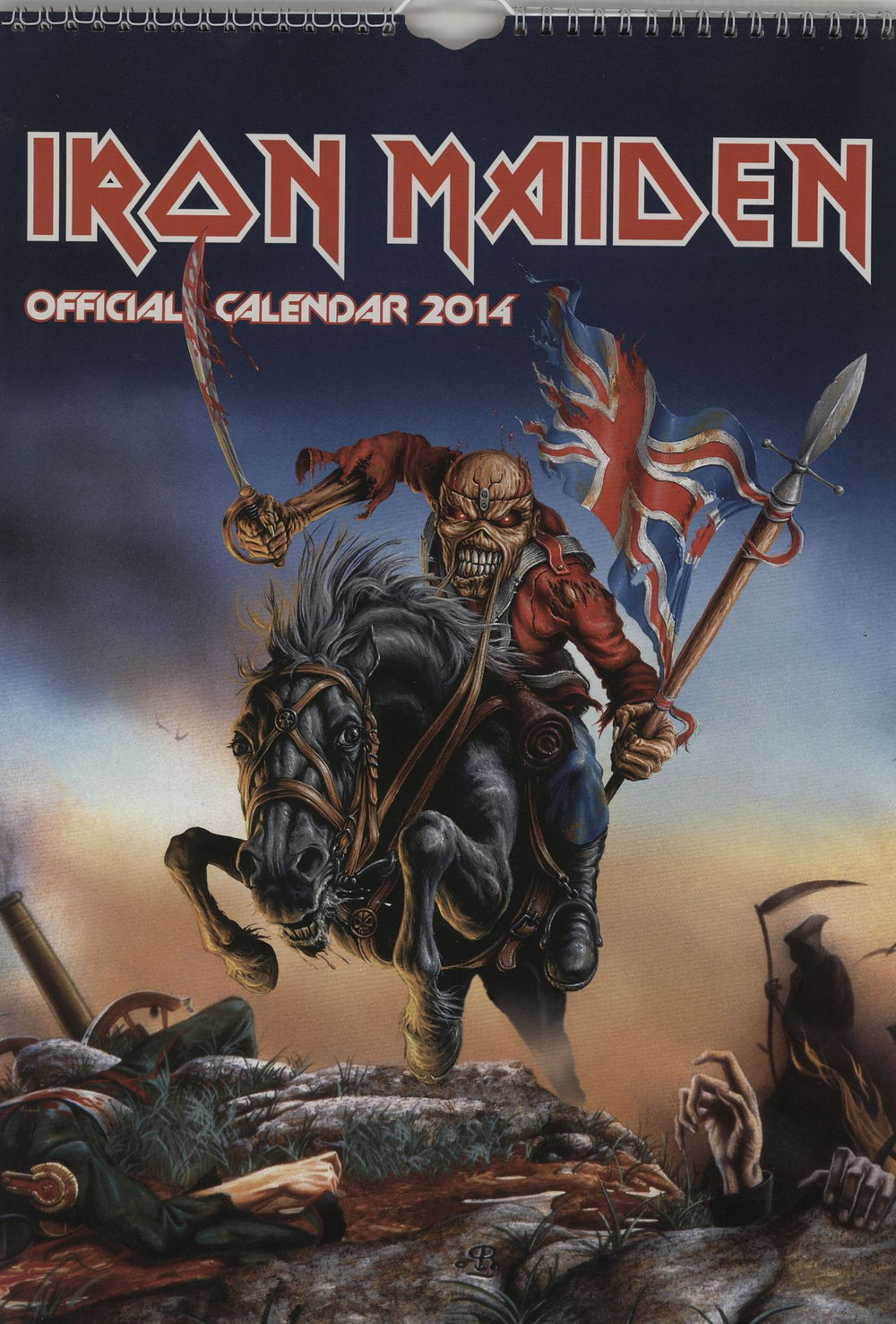 Iron Maiden Calendar 2014 UK calendar OFFICIAL CALENDAR