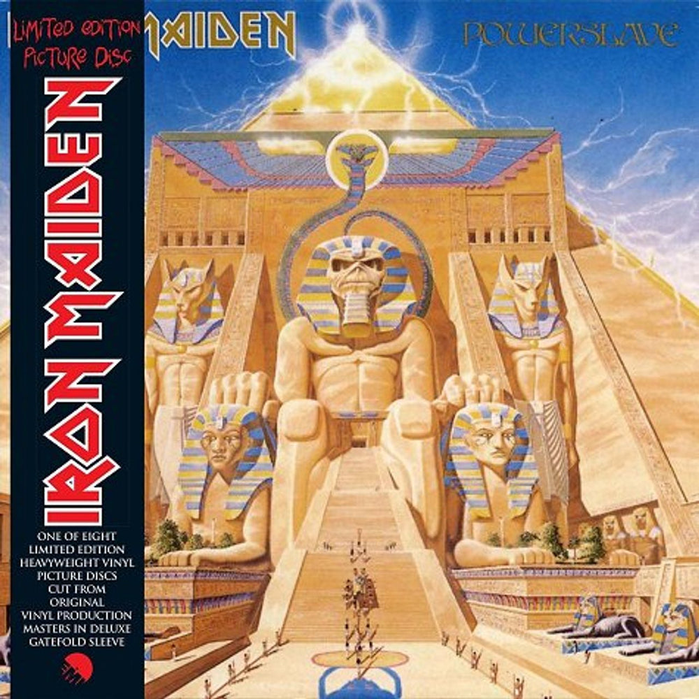 Iron Maiden Powerslave - Sealed + Obi UK picture disc LP (vinyl picture disc album) 9729511