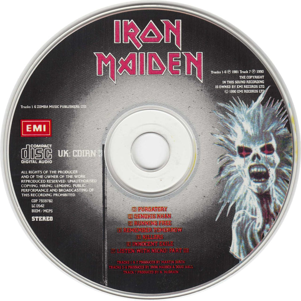 Iron Maiden Purgatory / Maiden Japan UK CD single (CD5 / 5") IROC5PU203308