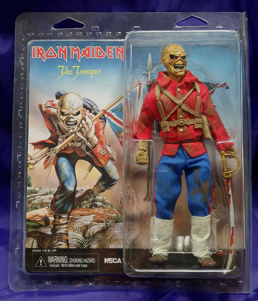 Iron Maiden The Trooper - 8-inch Eddie Clothed Action Figure UK Toy 634482149034