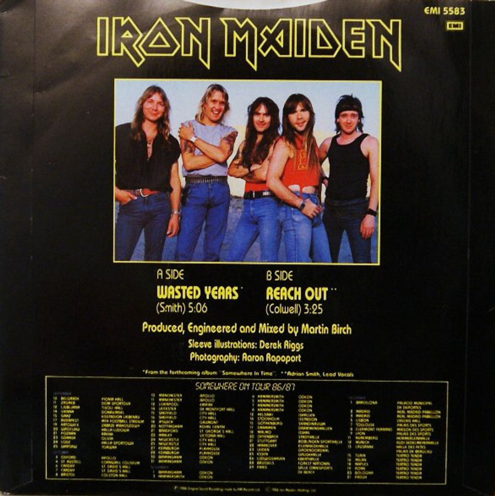 Iron Maiden Wasted Years - Solid UK 7" vinyl single (7 inch record / 45) IRO07WA96946