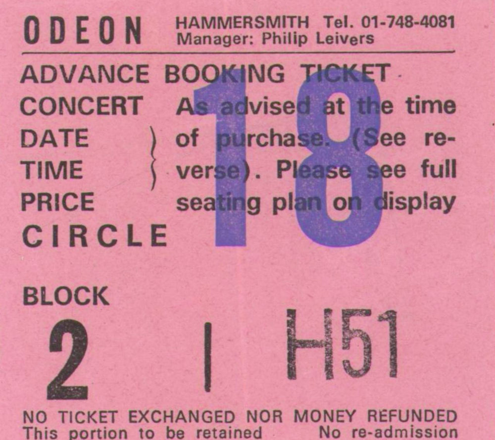 Iron Maiden World Slavery Tour 84-85 + ticket stub UK tour programme