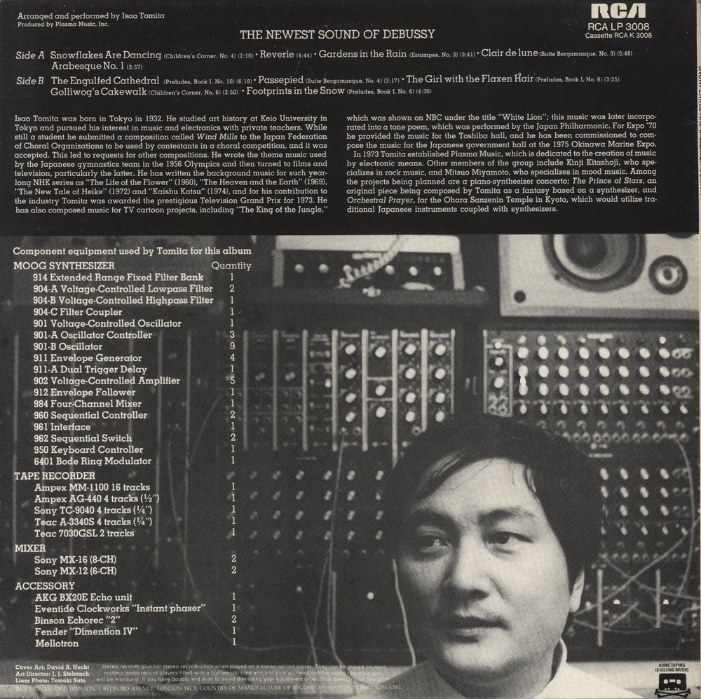 Isao Tomita Snowflakes Are Dancing UK vinyl LP album (LP record)