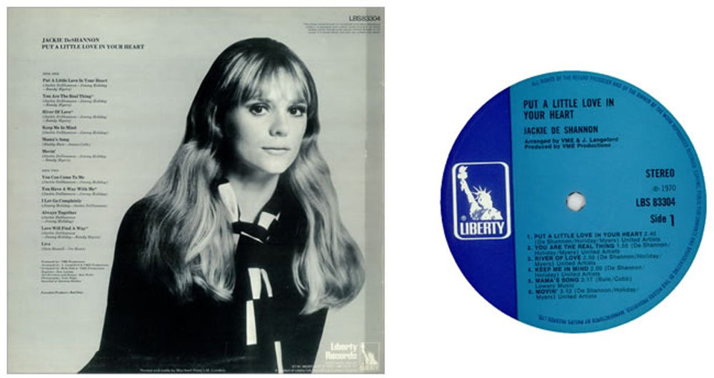 Jackie DeShannon Put A Little Love In Your Heart UK vinyl LP album (LP record) JCKLPPU452375