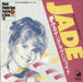 Jade (80s) Young Love - White label + Insert Japanese Promo 7" vinyl single (7 inch record / 45) DSP-221