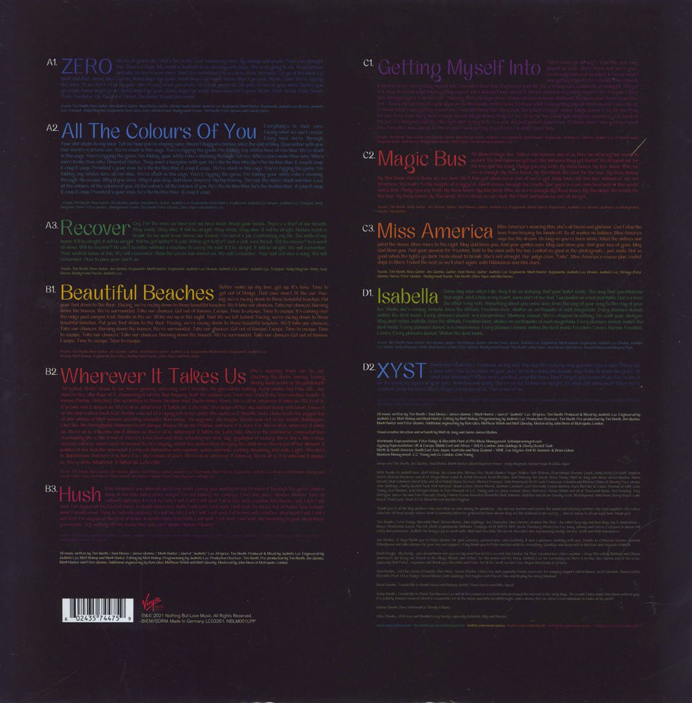 James All The Colours Of You UK picture disc LP (vinyl picture disc album) 602435744759