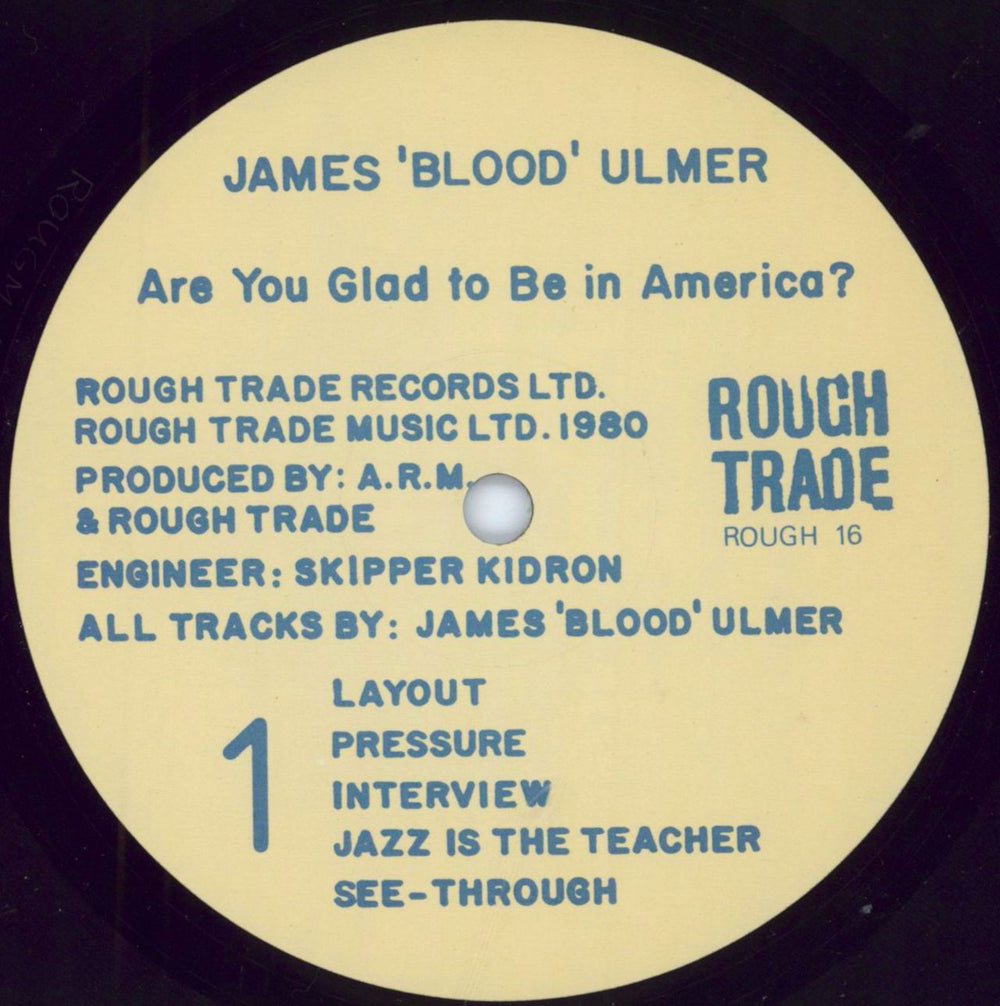 James Blood Ulmer Are You Glad To Be In America? UK vinyl LP album (LP record) JB5LPAR317565