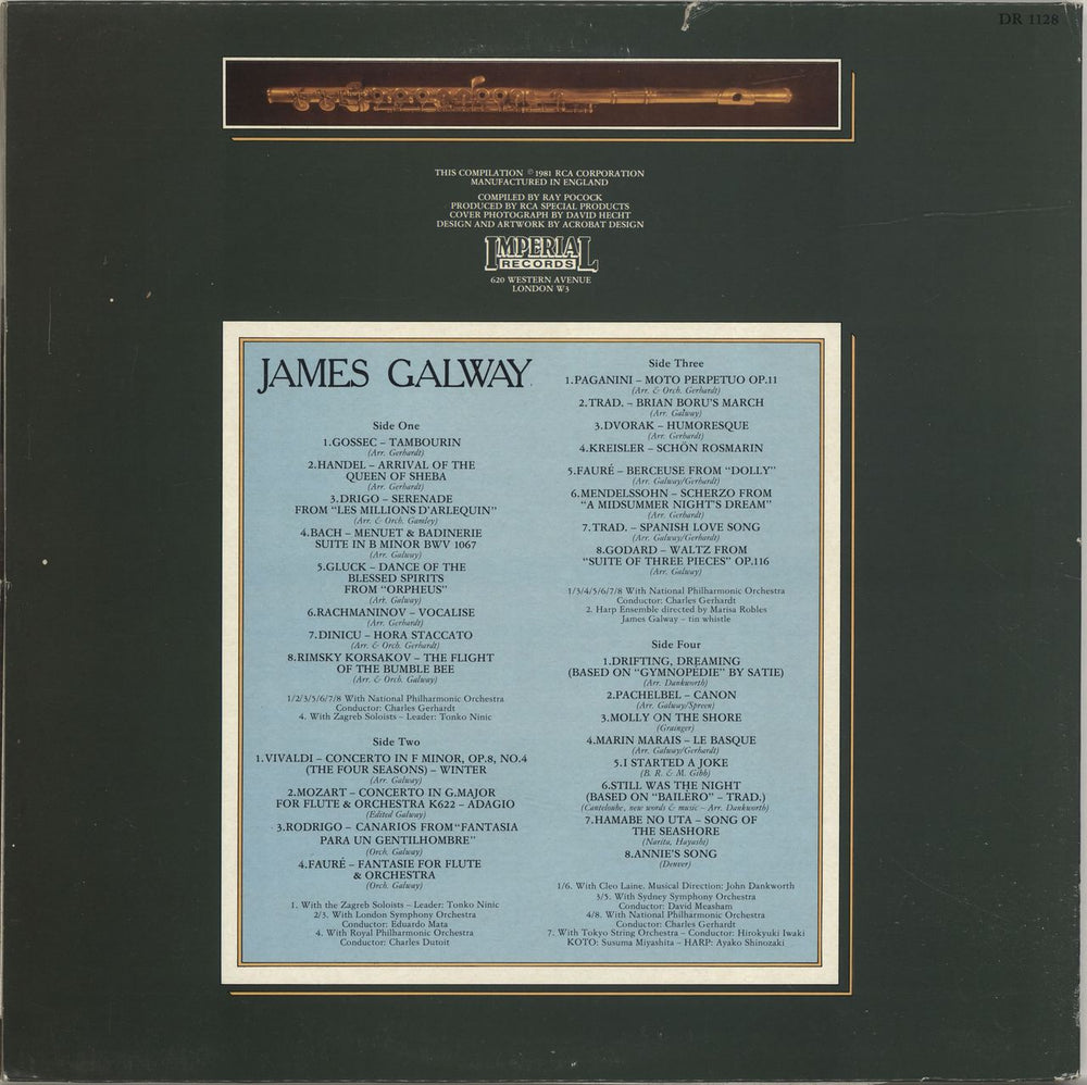 James Galway Flute UK 2-LP vinyl record set (Double LP Album)