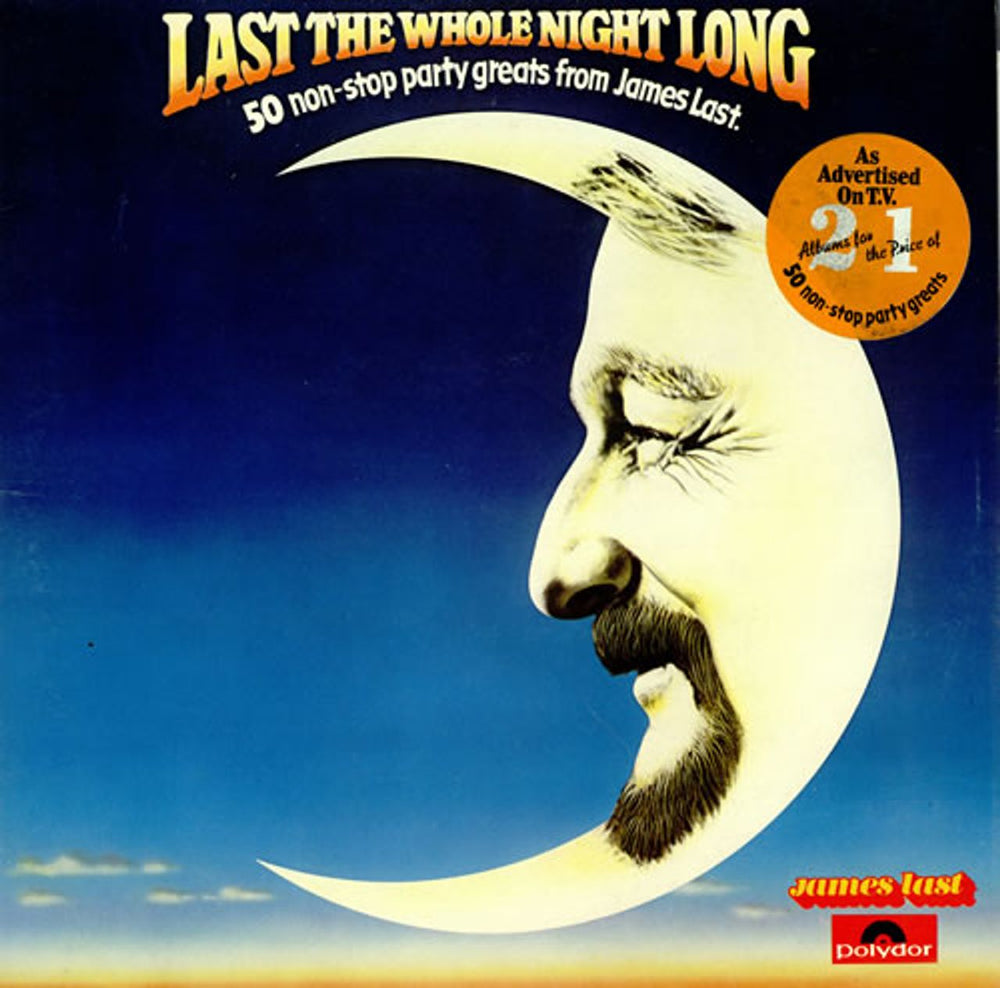 James Last Last The Whole Night Long + Hype Sticker UK 2-LP vinyl record set (Double LP Album) PTD001