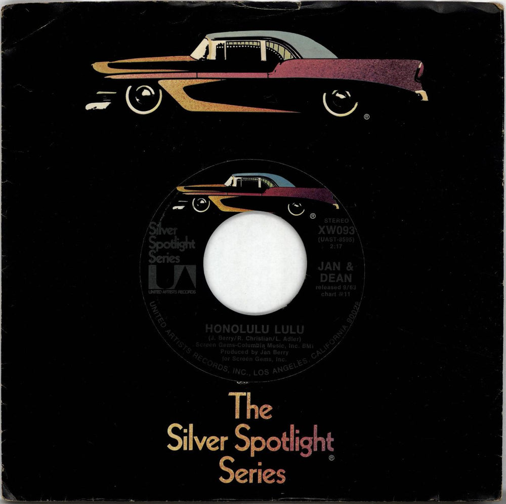 Jan & Dean Honolulu Lulu US 7" vinyl single (7 inch record / 45) XW093