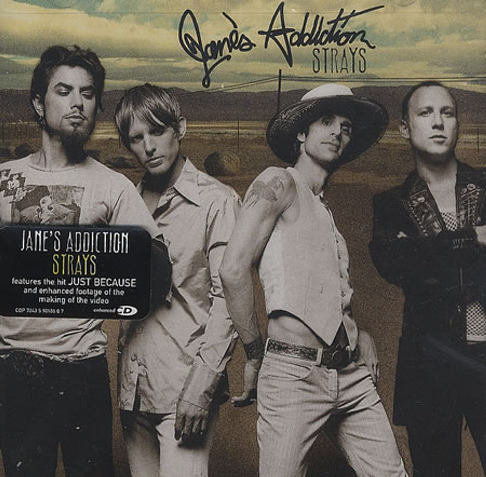 Janes Addiction Strays - Sealed US CD album (CDLP) CDP90186