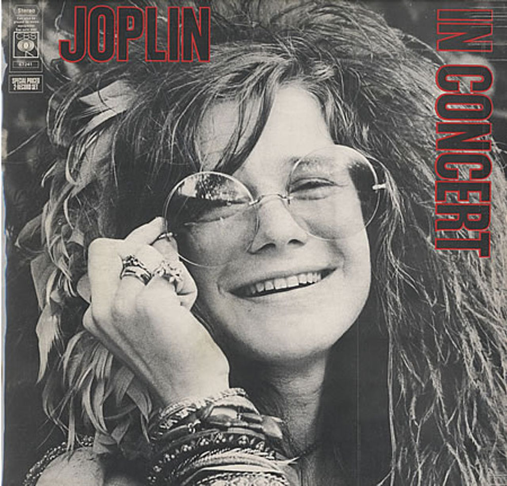 Janis Joplin In Concert - Sunburst Label UK 2-LP vinyl record set (Double LP Album) 67241