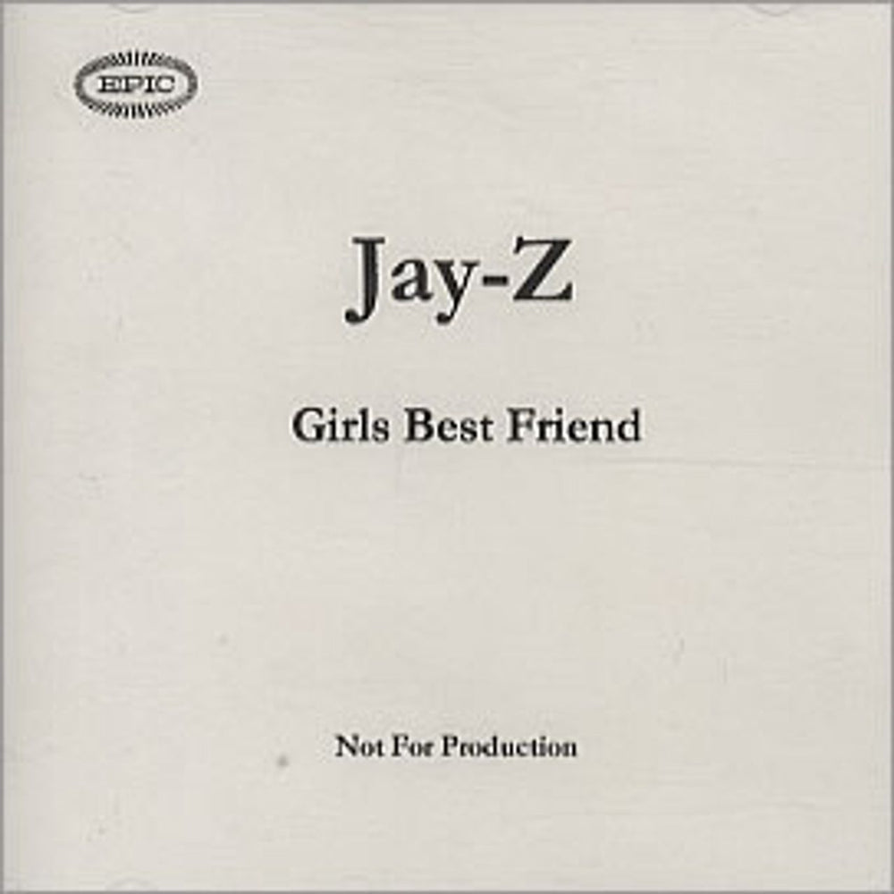 Jay-Z Girls Best Friend UK Promo CD-R acetate CDR ACETATE