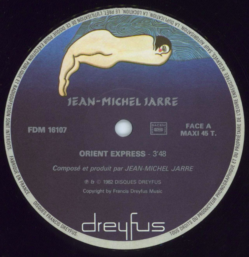 Jean-Michel Jarre Orient Express French Promo 12" vinyl single (12 inch record / Maxi-single) JMJ12OR03661