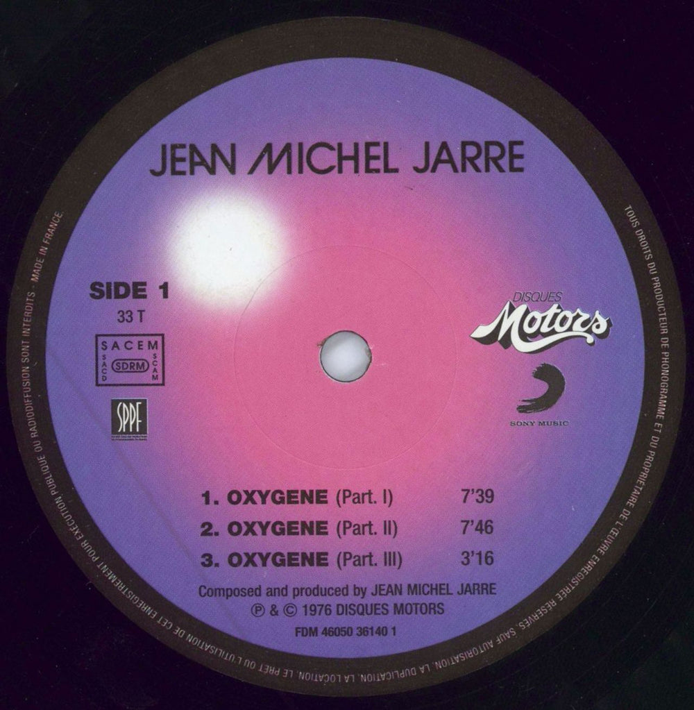 Jean-Michel Jarre Oxygene - 180gm Vinyl French vinyl LP album (LP record) JMJLPOX780330