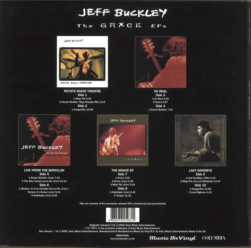 Jeff Buckley The Grace EPs Dutch 5-LP vinyl album record set JFB5LTH735695