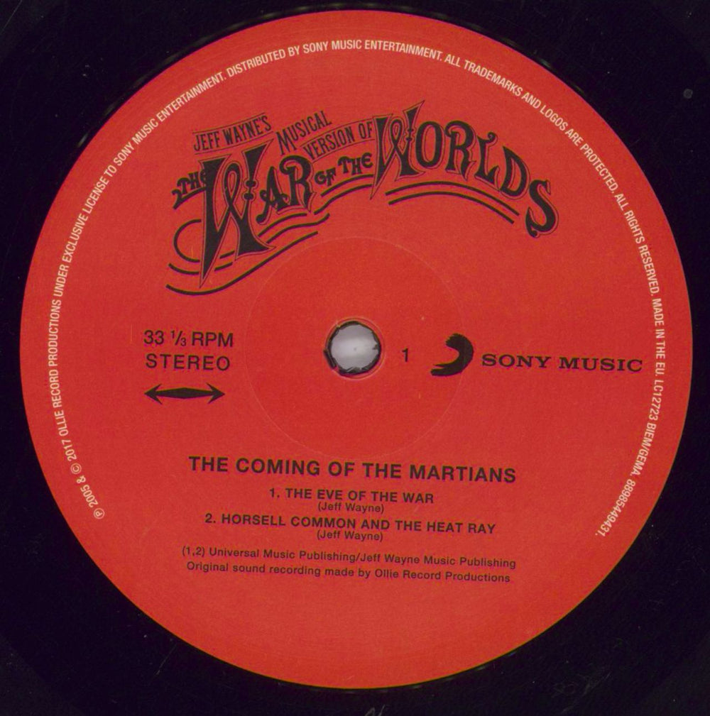 Jeff Wayne The War Of The Worlds UK 2-LP vinyl record set (Double LP Album) JFW2LTH830135