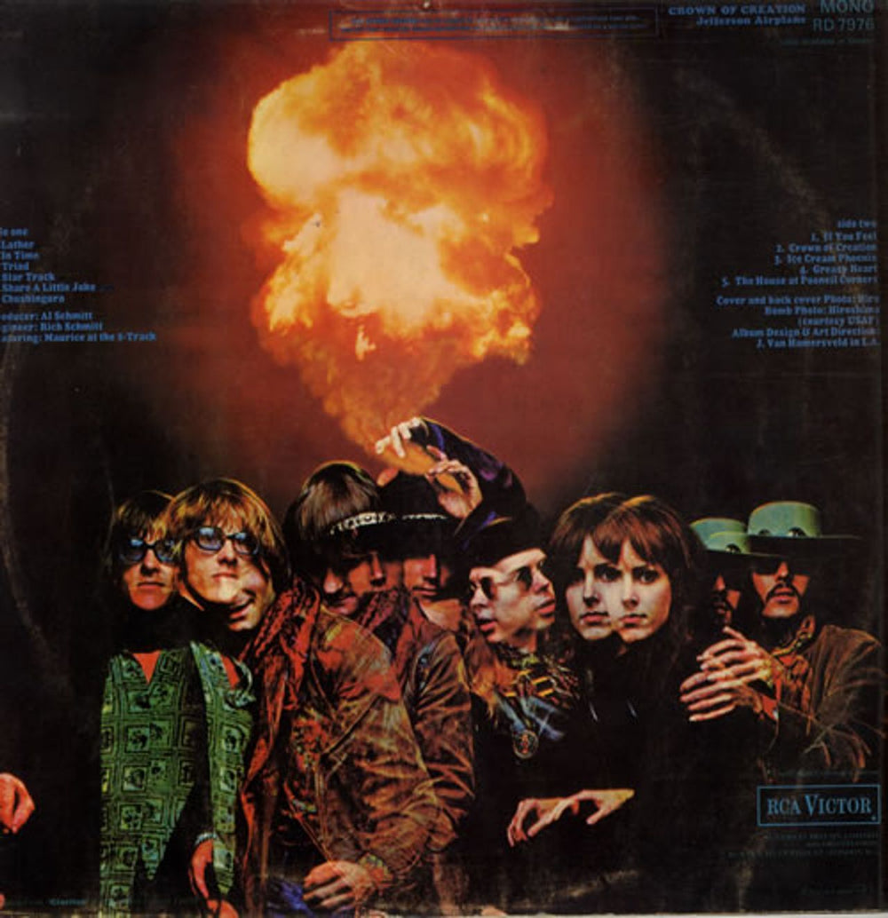 Jefferson Airplane Crown Of Creation - Mono - VG+ UK vinyl LP album (LP record) JEFLPCR557759