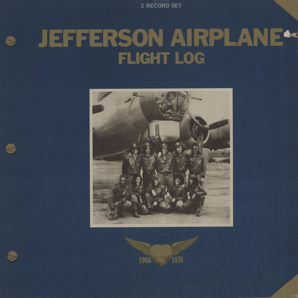 Jefferson Airplane Flight Log - EX US 2-LP vinyl record set (Double LP Album) CYL2-1255