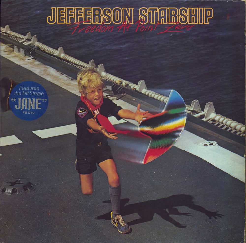 Jefferson Starship Freedom At Point Zero - Hype Sticker UK vinyl LP album (LP record) FL13452