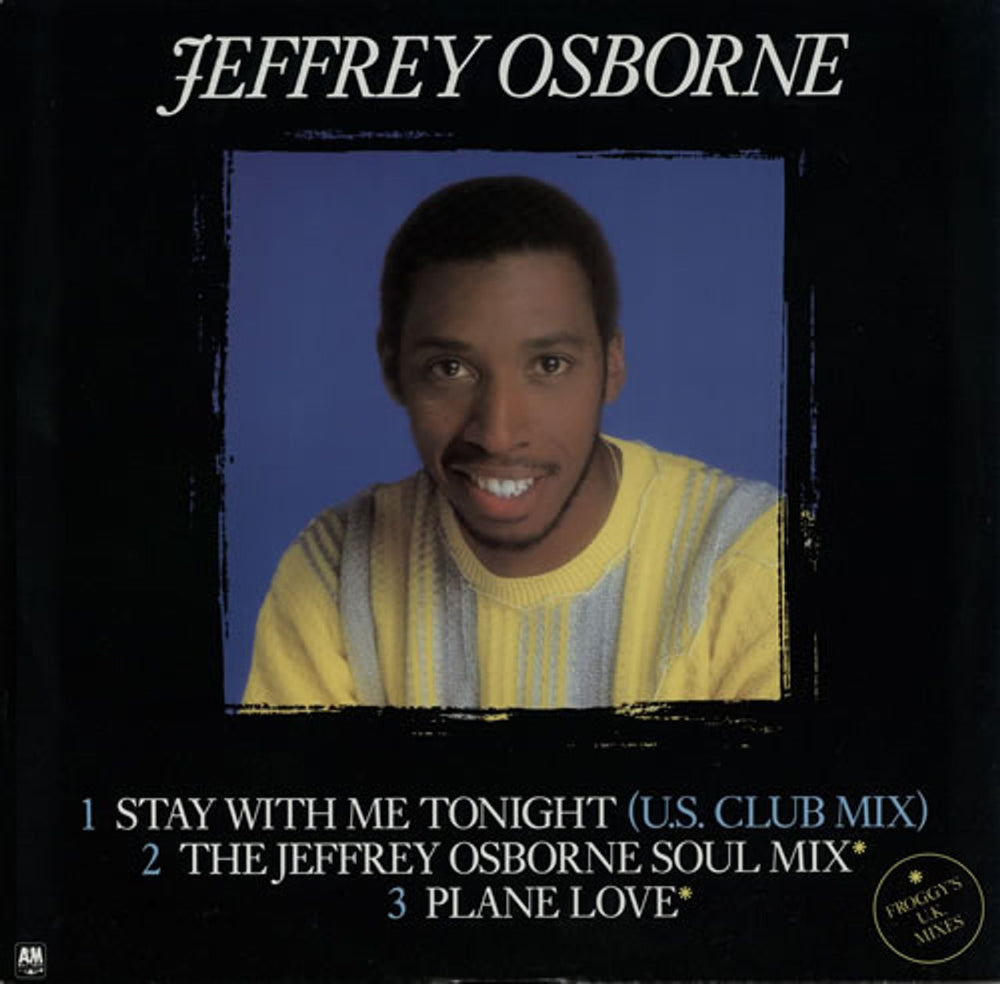 Jeffrey Osborne Stay With Me Tonight UK 12" vinyl single (12 inch record / Maxi-single) AMX188