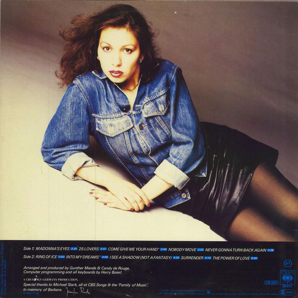 Jennifer Rush Jennifer Rush German vinyl LP album (LP record)