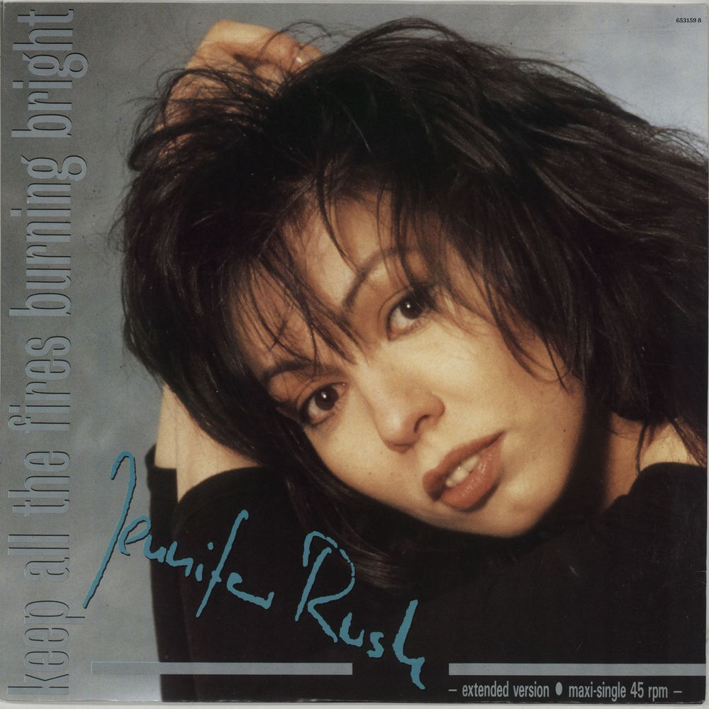 Jennifer Rush Keep All The Fires Burning UK 12" vinyl single (12 inch record / Maxi-single) 6531598