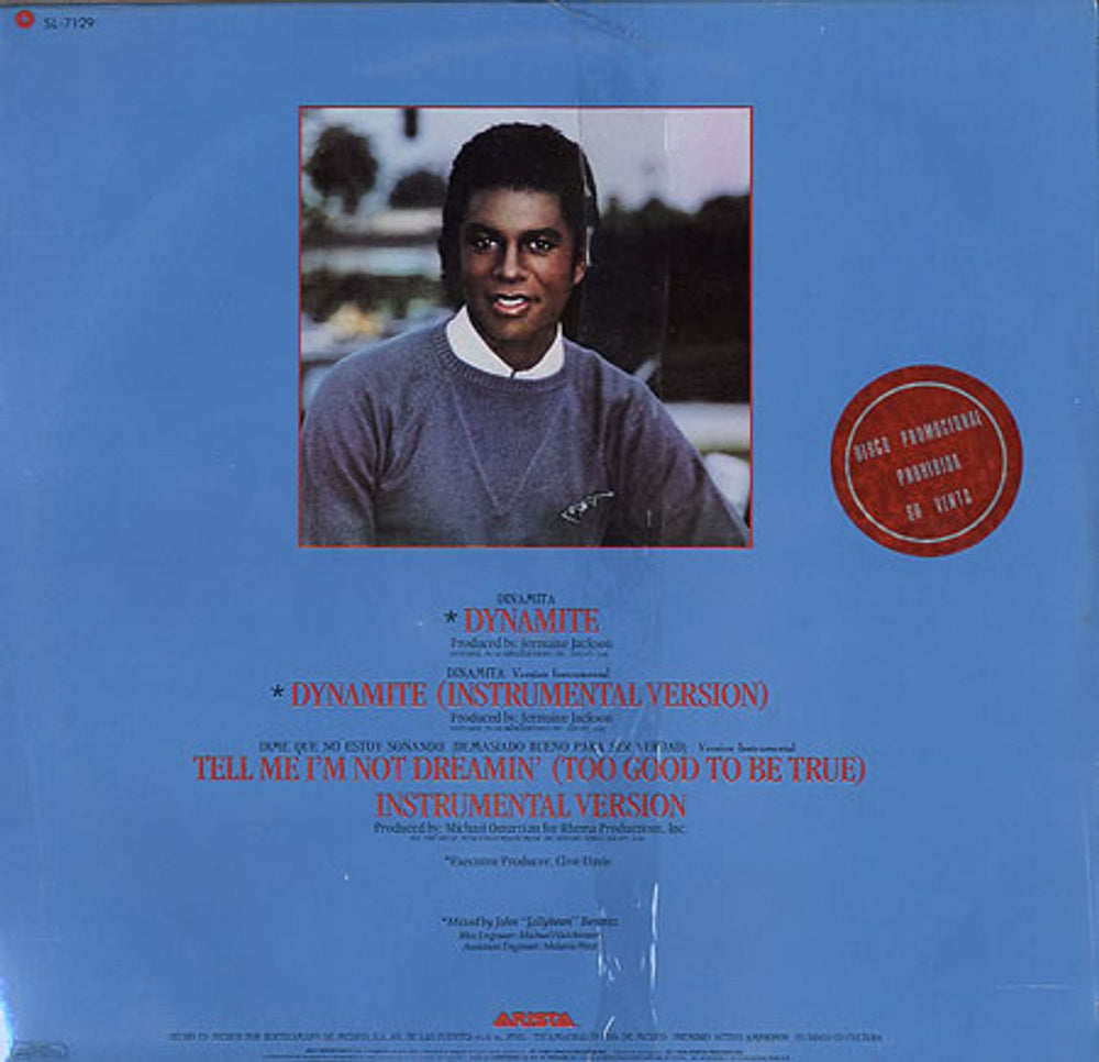 Jermaine Jackson Dynamite - Promo Stamped - Sealed Mexican 12" vinyl single (12 inch record / Maxi-single) JJA12DY262147