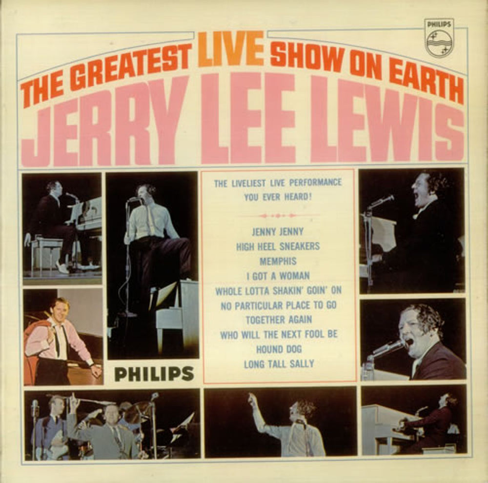 Jerry Lee Lewis The Greatest Live Show On Earth UK vinyl LP album (LP record) BL7650