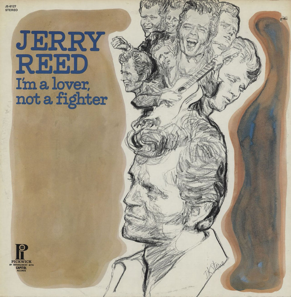 Jerry Reed I'm A Lover, Not A Fighter Canadian vinyl LP album (LP record) JS-6127