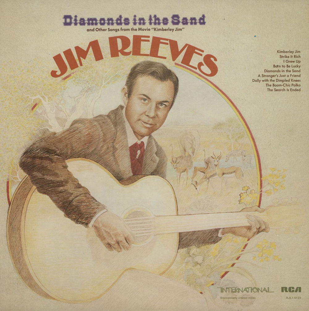 Jim Reeves Diamonds In The Sand UK vinyl LP album (LP record) AJL10123