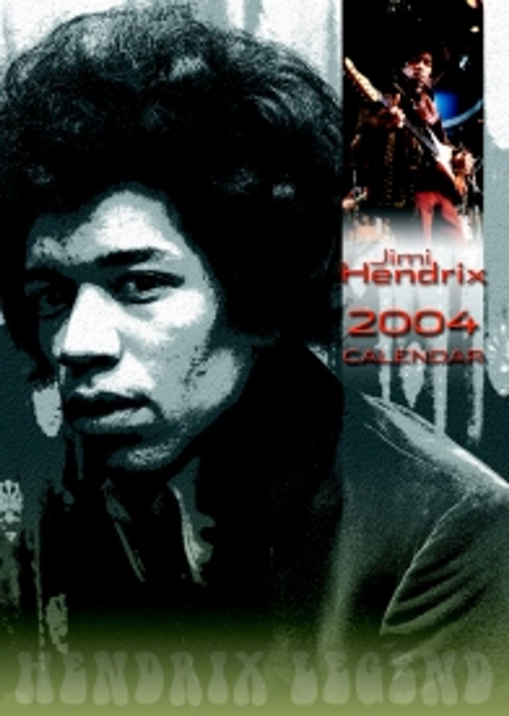 Jimi Hendrix Calendar 2004 UK calendar LEG003